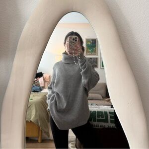 Free People Charcoal Turtleneck Sweater